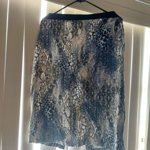 Snakeprint Skirt